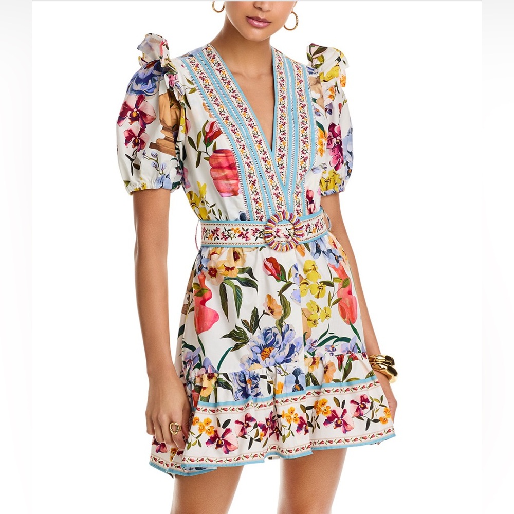 FARM Rio Greek Garden Off-White Dress